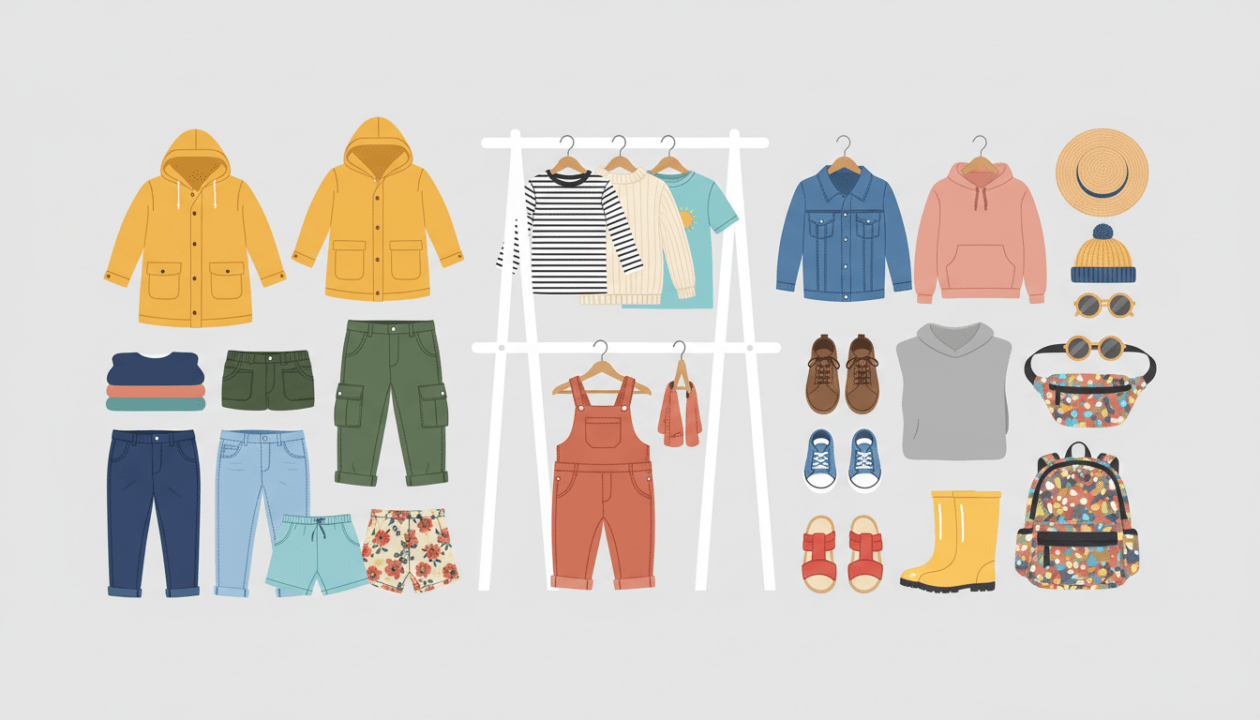 découvrez notre garde-robe capsule enfant avec 20 pièces essentielles, parfaites pour toute l'année. simplifiez le dressing de votre enfant grâce à notre liste complète et pratique.