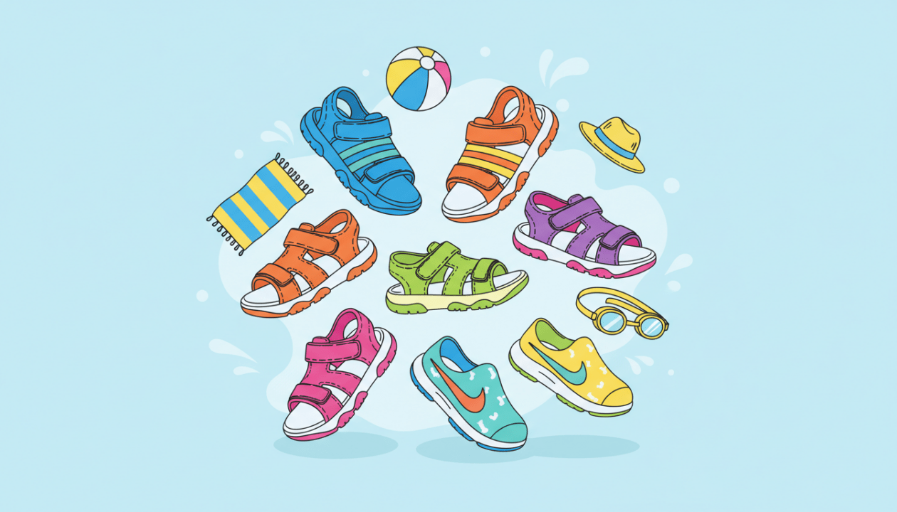 découvrez notre guide complet des sandales et chaussures de piscine pour enfants, avec les meilleures marques comme décathlon, adidas et nike, pour allier confort et sécurité à la piscine.